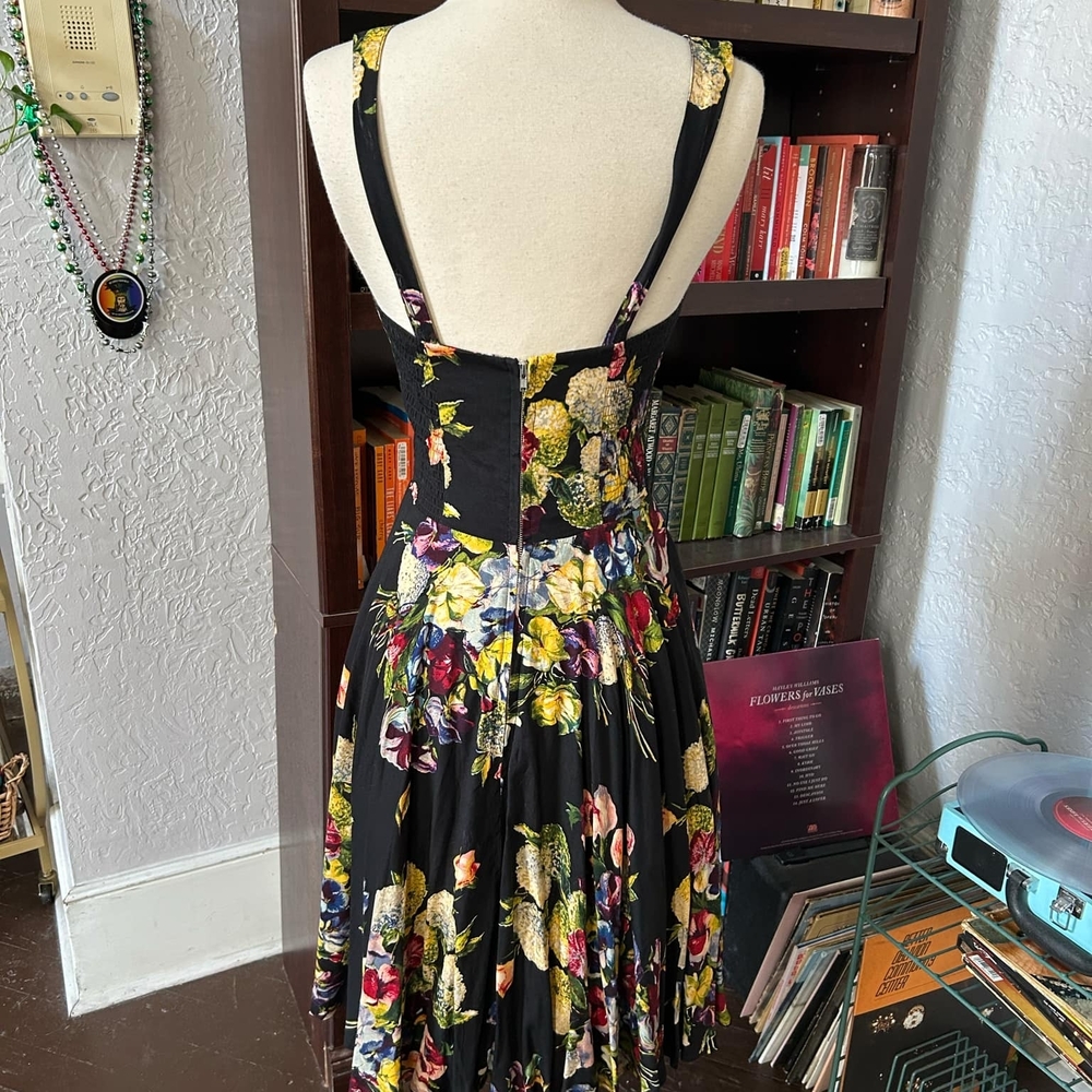 Floral Black Dress - Picture 2 of 4